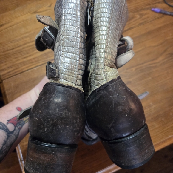 Freebird Apex Gray & Brown Leather  Boots, Womens 10 - Picture 7 of 8